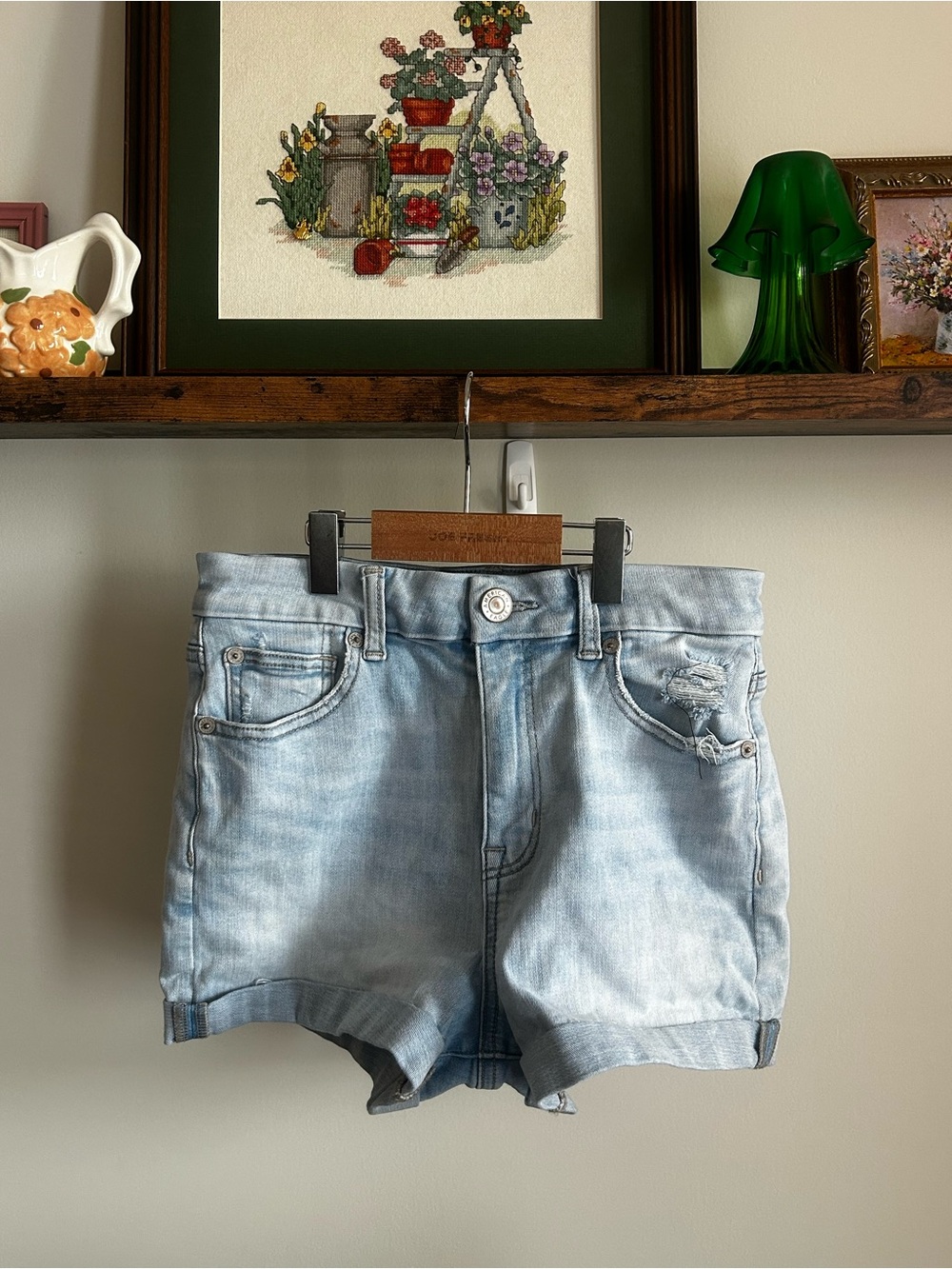 American Eagle Next Level Stretch Ripped Shorts